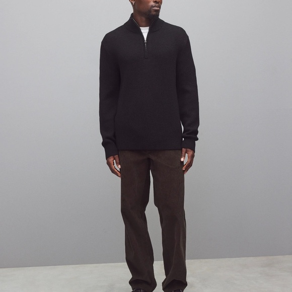 Reigning Champ Merino Rib Vinnie Quarter Zip - Picture 4 of 7